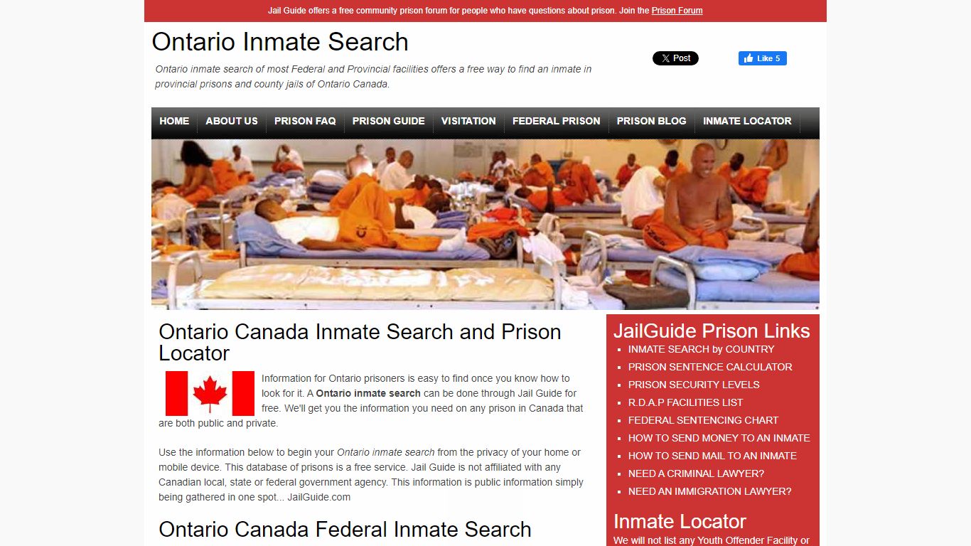 Ontario Canada Inmate Search | Lookup Inmates in Ontario CA Prison